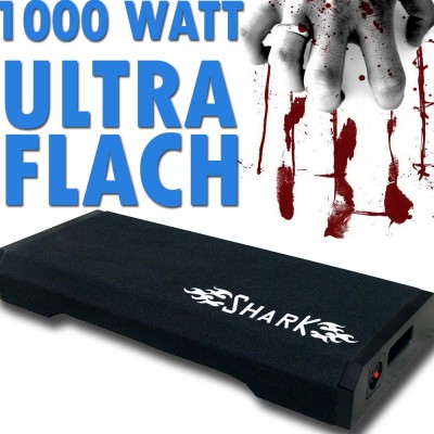 EXTREM FLACHE XXXL BOOMBOX 1000 WATT 80 CM SUBWOOFER BASSKISTE FLACH BREIT STARK